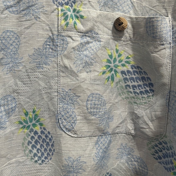 Tommy Bahama Blue Original Fit Short Sleeve Button 100% Silk SZ XXL - Picture 3 of 8